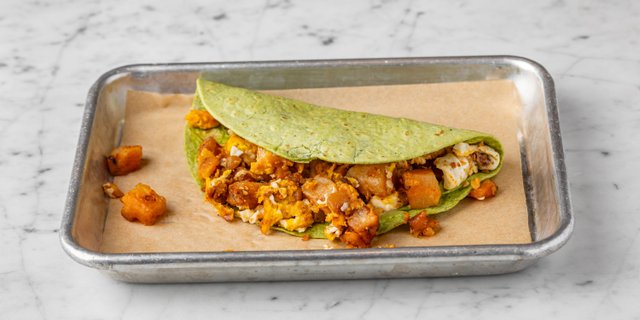 Potato, Egg & Cheese Breakfast Tacos
