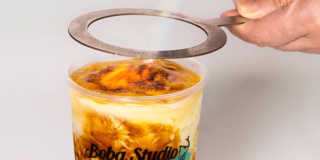 Creme Brulee Boba Latte
