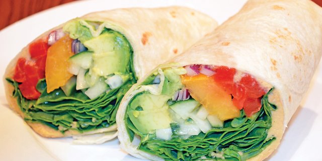 Veggie Hummus Wrap Lunch Box