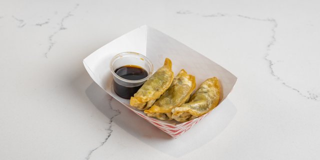 Edamame Dumplings w/ Ponzu
