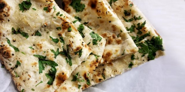 Garlic Naan w/ Herbs