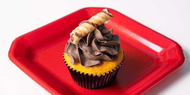 Yellow Chocolate Cupcake