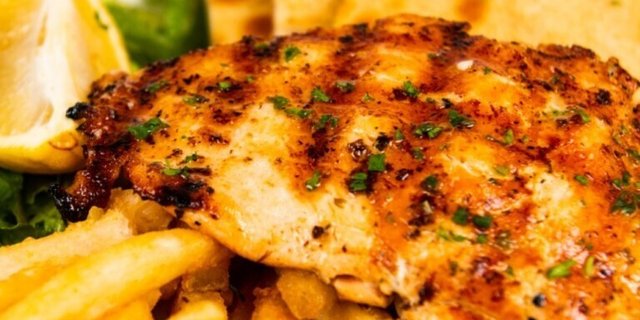Grilled Salmon Oreganato