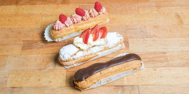 Variety of Eclairs