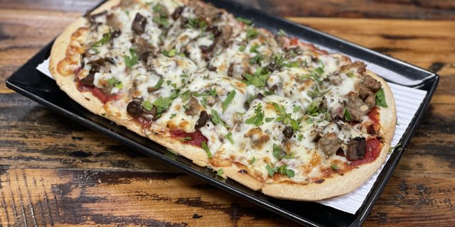 Mushroom & Sausage Flatbread