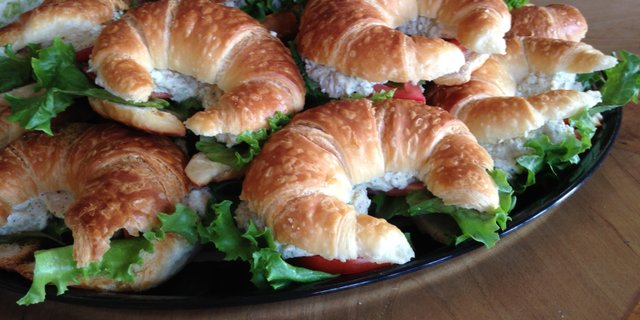 Small Butter Croissant Sandwiches Tray