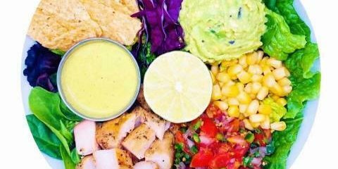 Guacamole Salsa Salad Bowl