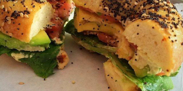 Avocado Bagel Sandwich