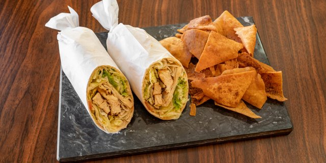 Chicken Hummus Wrap