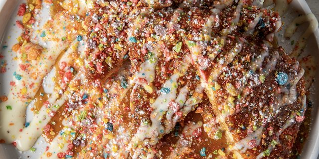 Fruity Pebble French Toast