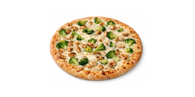 Chicken Broccoli Alfredo Pizza
