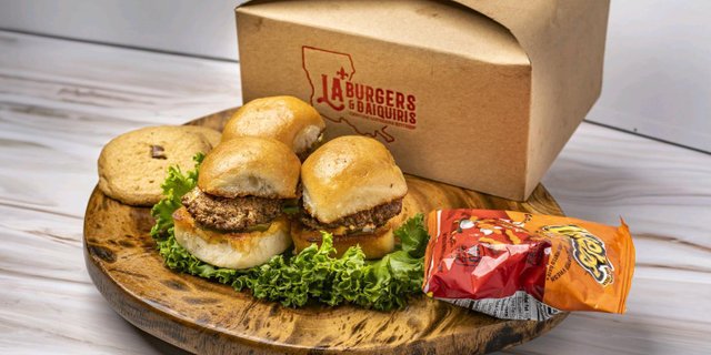 Veggie Burger Sliders Boxed Lunch