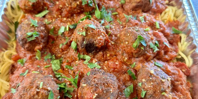 All Beef Italian Meatballs Tray w/ Marinara Sauce