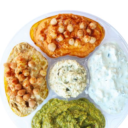 dip platter + shawarma pita chips