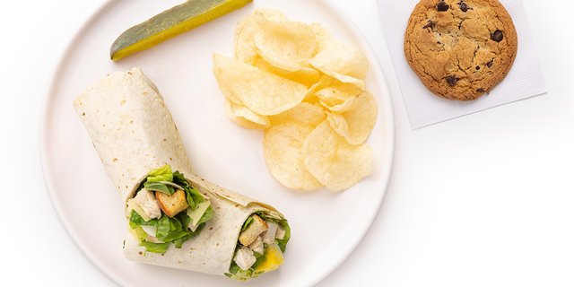Grilled Chicken Caesar Signature Wrap Boxed Meal