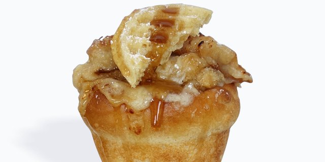 Chicken & Waffles Pizza Cupcake