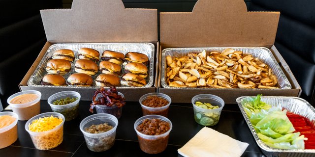 Burger Bar With Fries