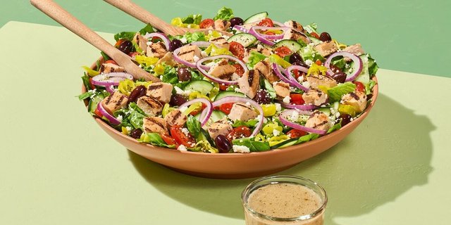 Greek Salad With Chicken