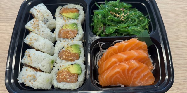 Salmon Avocado Bento Box