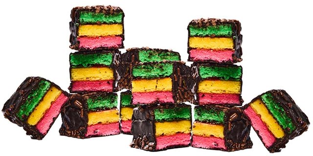 Dozen Rainbow Cookie Platter