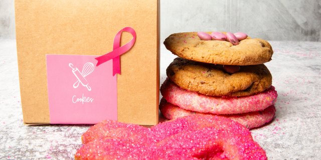 X-Large Pink October Party Cookie Box