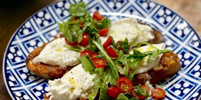 Burrata Bruschetta