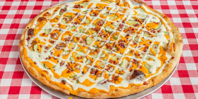 New York-Style Pickles & Bacon Pizza