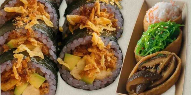 Burning Spider Maki (5pc) & Inari (3pc)