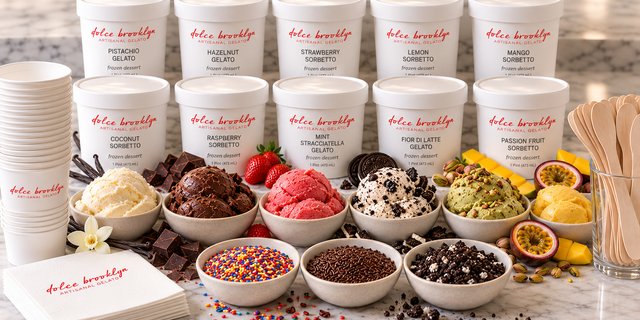 Large Build-Your-Own Gelato Bar