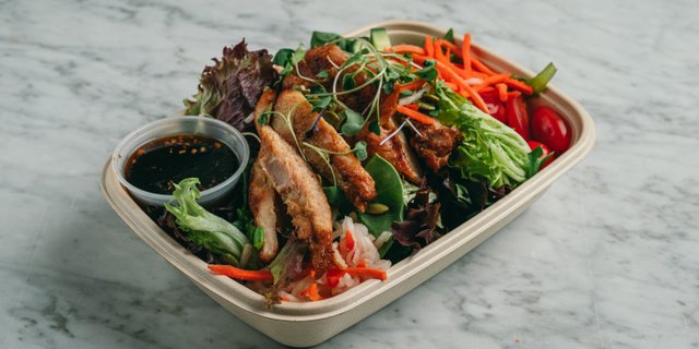Grilled Lemongrass Chicken & Salad