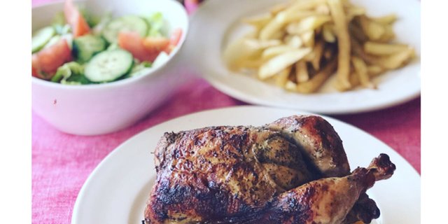 Rotisserie Chicken W/ Salad & French Fries Boxed Lunch