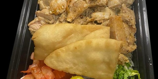 Chicken Over Rice Plate