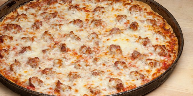 Sausage Thin Crust Pizza