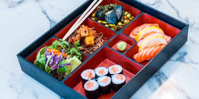 Salmon Sushi Bento Box