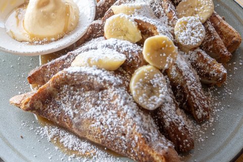 Banana Foster Baked French Toast