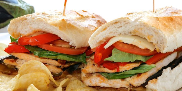 Veggie Eggplant Sandwich