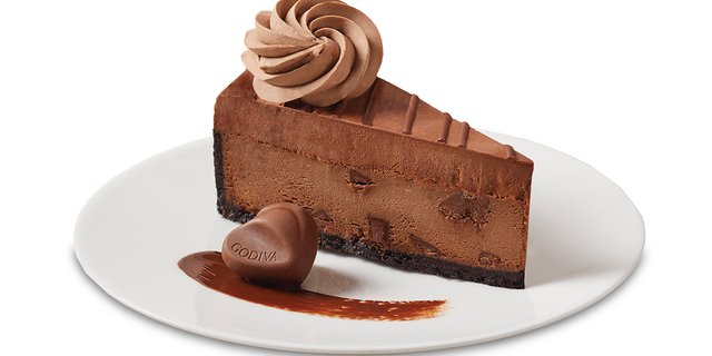 Godiva® Double Chocolate Cheesecake Slice