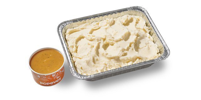 Mashed Potatoes W/ Cajun Gravy.