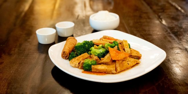 Fried Tofu w/ Vegetables