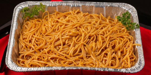 Catering Hibachi Noodles Pan