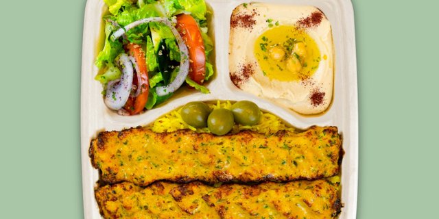 Chicken Kifta Kebab Platter