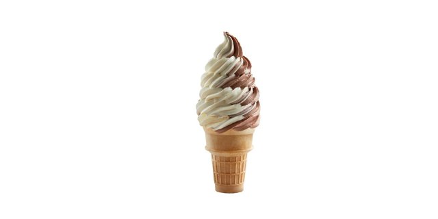 Chocolate & Vanilla Twist Cone