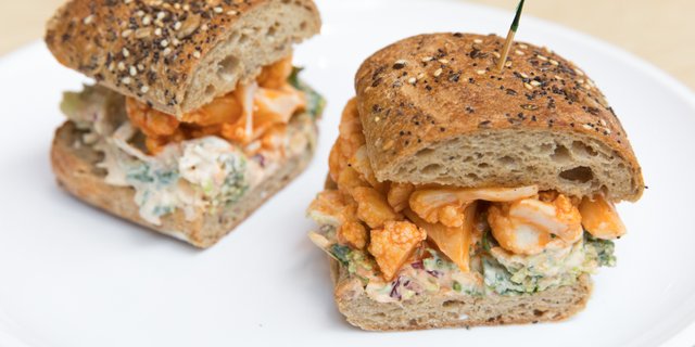 Buffalo Cauliflower Sandwich