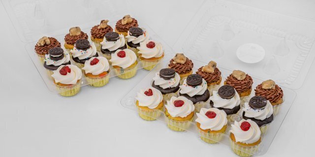 Dozen Assorted Mini Cupcakes Box