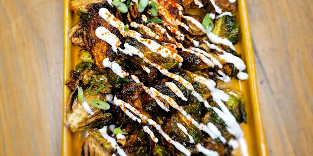 Truffle-Agave Brussel Sprouts
