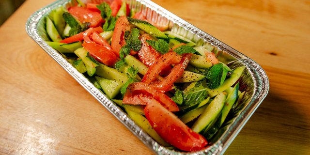 Tomato, Cucumber & Mint Salad