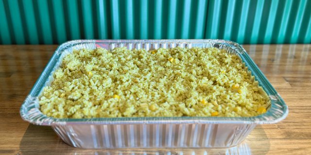 Pan of Green Rice