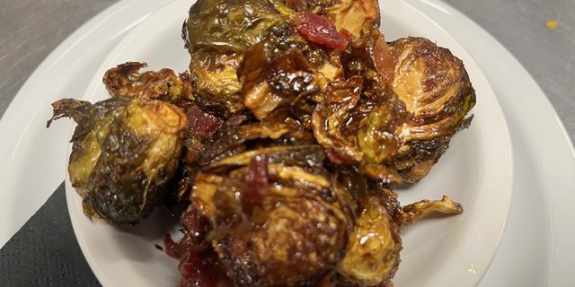 Maple Bacon Brussels Sprouts