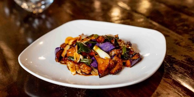 Ginger Garlic Eggplant