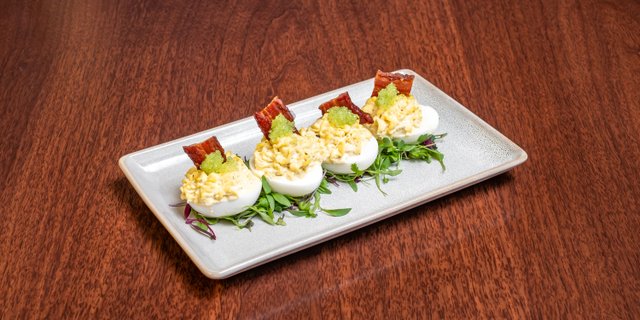 Smoked Salmon Deviled Eggs